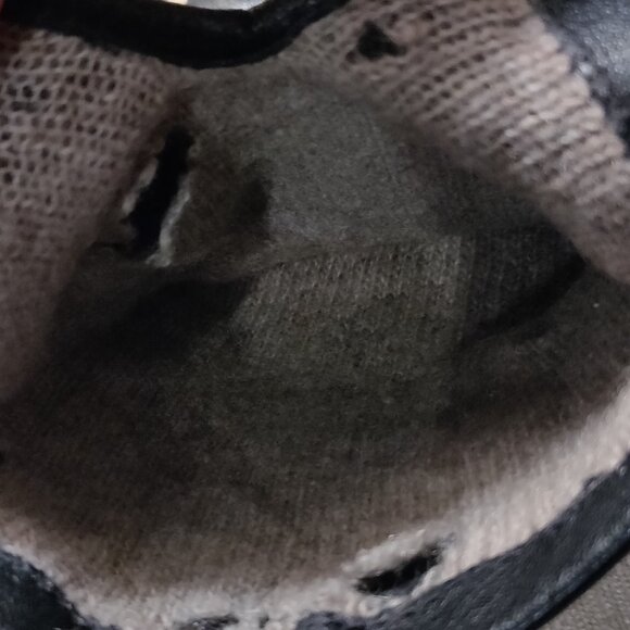 Lands End Black Leather Gloves Cashmere Sweater Lining MEN'S XL - Picture 5 of 5